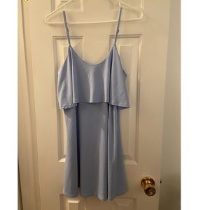 Express tiered ruffled spaghetti strap dress